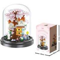 Insect & Plant Potted Model STEM Building Blocks Set - Creative DIY Toy (Ages 8+) - Educational, Nature Theme, Display Dome