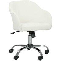 Velvet-feel Ergonomic Adjustable Office Chair, 46-56cm - HOMCOM