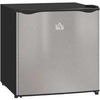 46L Mini Fridge with Ice Box - Compact Countertop Refrigerator, Energy Efficient, Reversible Door - Silver