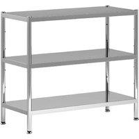 3-Tier Steel Bakers Rack - Heavy-Duty Modular Kitchen Storage Stand, Adjustable Shelves, Silver