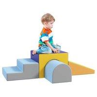 4-Piece Soft Play Climbing Set for Toddlers Ages 1-3 - Educational, Safe, Indoor Activity