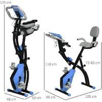 2-in-1 Folding Exercise Bike - Adjustable Resistance, Space-Saving Steel Frame, Multi-Function Cardio Station