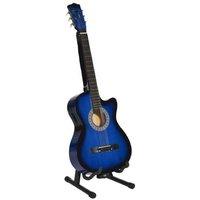 38" Kids Beginner Acoustic Guitar Toy - Blue, Ages 6+, Educational Music Set