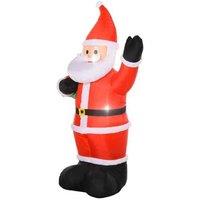 2.4m LED Inflatable Santa Claus Christmas Decoration - Weatherproof Outdoor Festive Display