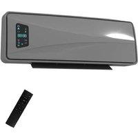 2000W Ceramic Wall Heater with Adjustable Thermostat & Oscillating Fan - Remote Control, Smart Timer, Energy Efficient