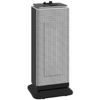 2000W Ceramic Electric Heater with Oscillating Fan - Rapid Heat, 3 Modes & Enhanced Safety - Compact Black Space Heater