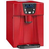 3L Red Ice Maker & Water Dispenser - Rapid 12kg/24H Output, Compact Kitchen Appliance