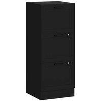 Metal Lockable 3-Drawer Filing Cabinet with A4 Hanging Bars - Compact Office Storage