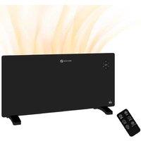 2000W Adjustable Electric Convector Heater with Timer & Thermostat - Wall-Mountable or Freestanding