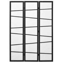 3-Panel White Wood Folding Room Divider - Lightweight Privacy Screen, Modern Partition, 170 x 120cm