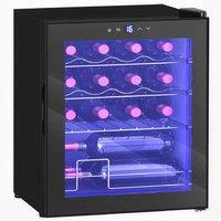 42L 16-Bottle Wine Cooler Fridge - Energy Efficient, Quiet Operation, Sleek Black