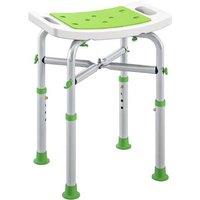 44-51.5cm Aluminium Freestanding Shower/Bath Stool - Adjustable, Padded, Compact