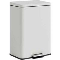 20L Cream Soft-Close Pedal Bin with Removable Inner Bucket - Quiet, Hygienic Waste Solution