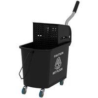 20L Mop Bucket with Water Separation Panel & Wheels - Heavy-Duty Floor Cleaning Solution