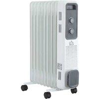 2180W Oil Filled Radiator Heater - 9 Fin, Portable with Timer & Thermostat Control