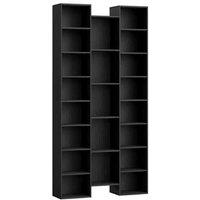 21-Compartment Modular Wood Bookshelf - Adjustable, High-Capacity Storage Unit