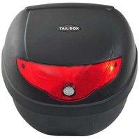 24L Multi-Purpose Kitchen Storage Box with Reflectors - Heavy-Duty, Lockable, Sleek Black/Red