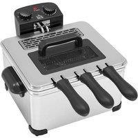 5L Deep Fat Fryer - 2000W Stainless Steel, Large Capacity, Timer & Viewing Window