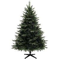 6ft Artificial Spruce Christmas Tree - 1696 Realistic Tips, Foldable Metal Base