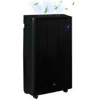 5.5L Dehumidifier & Air Purifier with UVC, Ioniser & HEPA - Quiet, Large Room, Black