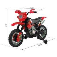 6V Kids Electric Ride-On Motorbike - Red, Ages 3-6, Battery-Operated, Outdoor Fun