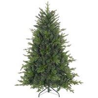 5ft Artificial Christmas Tree - 1309 Realistic Tips, Bare Green, Easy Assembly, Flame Retardant