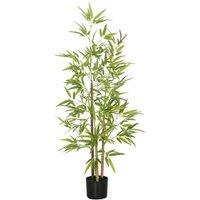 Artificial Bamboo Tree in Pot - 120cm Tall - Lifelike Green Indoor Plant Decor