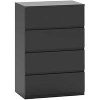 4-Drawer Modular Storage Cabinet - Modern Minimalist Wood Dresser for Bedroom Organisation