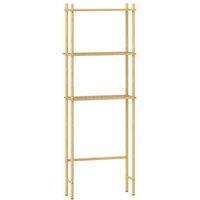 Bamboo Over Toilet Storage Rack - 3-Tier Bathroom Shelf, Natural Wood, Space-Saving