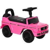 Mercedes Benz G350 Push Ride-On Car for Toddlers (Ages 1-3) - Pink, Horn & Storage, Foot-to-Floor