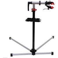 Heavy-Duty Adjustable Bicycle Repair Stand - 360 Rotating Clamp, Tool Tray, Height Adjustable (109-180cm), Silvery Grey