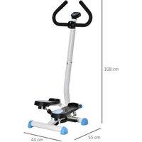 Adjustable Steel Stepper Machine with LCD Display & Handlebars - Compact Home Gym Equipment, 100kg Capacity