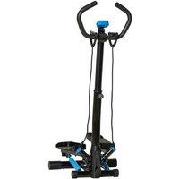 Adjustable Steel Frame Twist Stepper Machine with Handlebars - Compact Home Gym Equipment, 100kg Capacity
