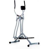 HOMCOM Air Walker Fitness Machine with LCD Display - Sleek Silver/Black Home Exercise Equipment
