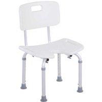 Aluminium-Alloy Adjustable Freestanding Shower Stool - Non-Slip, Lightweight Bathroom Aid