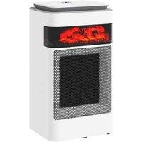 1500W Ceramic Oscillating Heater with Adjustable Timer & LED Display - White