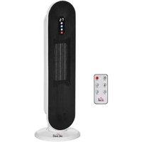 Ceramic Tower Heater - 45 Oscillating Electric Room Heater with Remote & Timer, 2000W