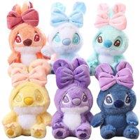 Stitch- Cute Plush Keychain Pendant - Bow & Rabbit Ears - Single & Pack Options