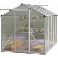 Aluminium Hobby Greenhouse with Polycarbonate Panels & Window Vents