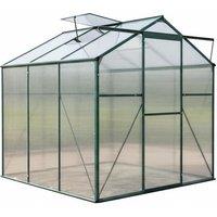 Spacious Aluminium Hobby Greenhouse with Polycarbonate Panels and Window Opening