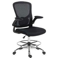 Ergonomic Draughtsman Office Chair with Adjustable Lumbar & Mesh Back