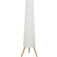 Dimmable LED Tripod Floor Lamp with Foot Switch, 153cm, Modern Nordic White