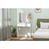 Contemporary Dressing Table with Mirror & Large Storage - Bedroom Vanity Desk