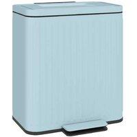 Dual Kitchen Recycling & Waste Bin - 40L, Pedal-Operated, Fingerprint-Resistant