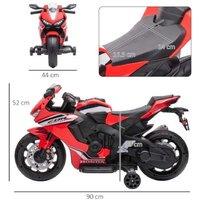 Kids Electric Ride-On Motorbike, Ages 3-5, Battery-Operated, Honda Style, Outdoor Adventure Toy