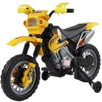 Kids Electric Ride-On Motorcycle - Battery-Operated Outdoor Toy, Ages 3-6, Yellow