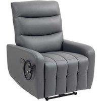 Faux Leather Electric Reclining Armchair with USB & Phone Holder - 135 Adjustable, 150kg Capacity