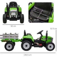 Kids Electric Ride-On Tractor with Trailer & Remote Control - Outdoor Toy for Ages 3-6