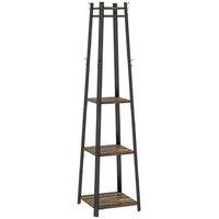 Metal & Wood Freestanding Modular Coat Rack - Space-Saving Corner Storage