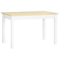 120cm Oak Dining Table for 4-6 - Modern Wood Grain, Space-Saving